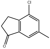 4-氯-6-甲基-1-茚酮 结构式