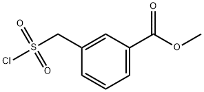 3-[(氯磺酰基)甲基]苯甲酸甲酯 结构式