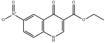 6-硝基-4-氧代-1,4-二氢喹啉-3-羧酸乙酯 结构式