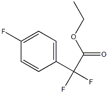 2,2-二氟-2-(4-氟苯基)乙酸乙酯 结构式