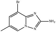 2-氨基-8-溴-6-甲基-[1,2,4]三唑并[1,5-A]吡啶 结构式