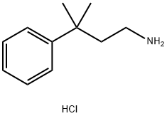 3-甲基-3-苯基丁-1-胺盐酸盐 结构式