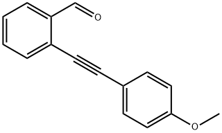 2 -(2 -(4-甲氧基苯基)乙炔基)苯甲醛 结构式