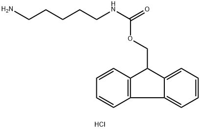 N-FMOC-1,5-二戊胺盐酸盐 结构式