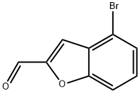 4-溴苯并呋喃-2-甲醛 结构式
