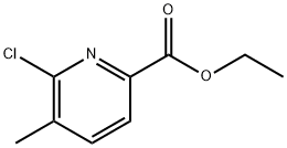 6-氯-5-甲基吡啶-2-羧酸乙酯 结构式