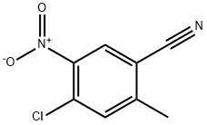 4-氯-2-甲基-5-硝基苯甲腈 结构式