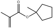1-甲基环戊基甲基丙烯酸酯 结构式