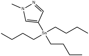 N -甲基- 4 -(三正丁基锡)- 1H -吡唑 结构式