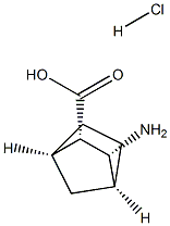 Bicyclo[2.2.1]heptane-2-carboxylic acid, 3-aMino-, hydrochloride, (1R,2S,3R,4S)- 结构式