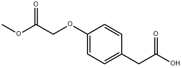 4-(2-甲氧基-2-氧代乙氧基)苯乙酸 结构式