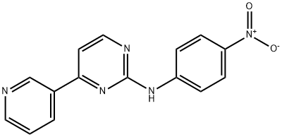 N-(4-硝基苯基)-4-(吡啶-3-基)嘧啶-2-胺 结构式