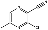 3-CHLORO-5-METHYL-2-PYRAZINECARBONITRILE 结构式