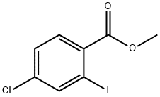 4-氯-2-碘苯甲酸甲酯 结构式