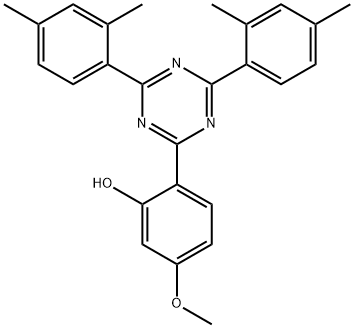 2-(4,6-双(2,4-二甲基苯基)-1,3,5-三嗪-2-基)-5-甲氧基酚 结构式