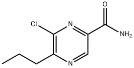6-氯-5-丙基吡嗪-2-甲酰胺 结构式