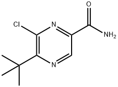 5-(叔丁基)-6-氯吡嗪-2-甲酰胺 结构式