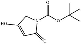 2,5-二氢-4-羟基-2-氧代-1H-吡咯-1-甲酸叔丁酯 结构式