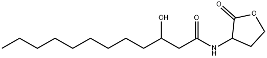 N-(3-氢氧化十二酰基)-DL-高丝氨酸内酯 ≥97%(HPLC)-20°C) 结构式