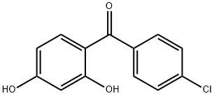 (4-氯苯基)(2,4-二羟基苯基)甲酮 结构式