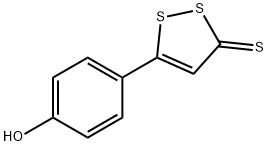 5-(4-羟基苯基)-3H-1,2-二硫杂环戊烯-3-硫酮 结构式