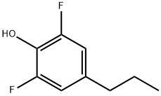 4-丙基-2,6-二氟苯酚 结构式
