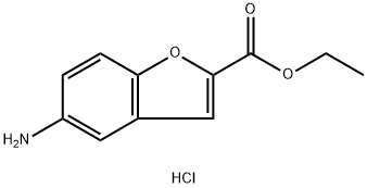 5-氨基苯并呋喃-2-羧酸乙酯 结构式