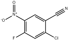 2-CHLORO-4-FLUORO-5-NITROBENZONITRILE 结构式