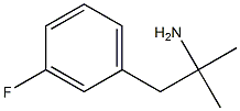 1-(3-氟苯基)-2-甲基丙-2-胺 结构式