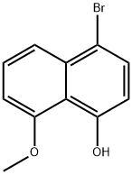 1-溴-5-甲氧基-4-萘酚 结构式