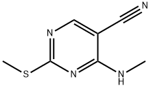 4-(甲氨基)-2-(甲硫基)嘧啶-5-腈 结构式