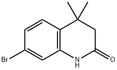 7-溴-4,4-二甲基-3,4-二氢-2-喹啉酮 结构式
