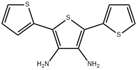 [A-三联噻吩]-3',4'-二胺 结构式