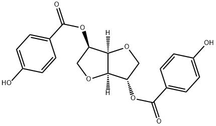 双-4-羟基苯甲酸 2,5-双缩山梨醇酯 结构式