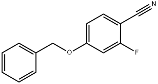 4-(BENZYLOXY)-2-FLUOROBENZONITRILE 结构式