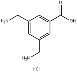 3,5-二(氨基甲基)苯甲酸二盐酸盐 结构式