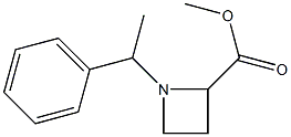 1-(1-苯基乙基)氮杂环丁烷-2-甲酸甲酯 结构式