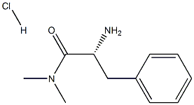 (R)-A-氨基-N,N-二甲基-苯丙酰胺盐酸盐 结构式