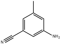 3-甲基-5-胺基苯甲腈 结构式