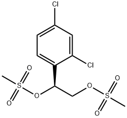 (S)-1-(2,4-二氯苯基)-1,2-乙二醇二甲烷磺酸酯 结构式