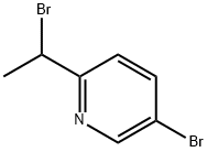 5-溴-2-(1-溴乙基)吡啶 结构式