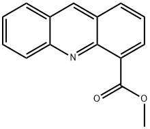 吖啶-4-甲酸甲酯 结构式