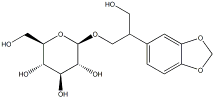 JUNIPEDIOL B 8-O-GLUCOSIDE 结构式