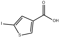 5-碘-3-噻吩甲酸 结构式