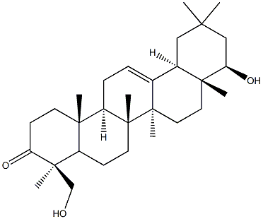 (4BETA,22BETA)-22,23-二羟基齐墩果-12-烯-3-酮 结构式