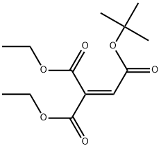 2-tert-butyl 1,1-diethyl ethene-1,1,2-tricarboxylate 结构式