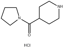 (4-哌啶基)(1-吡咯烷基)甲酮盐酸盐 结构式