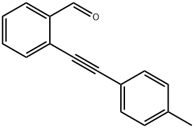 2 - [ 2 -(4-甲基苯基)乙炔基]苯甲醛 结构式