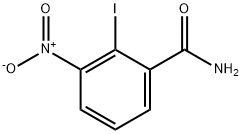 2-碘-3-硝基苯甲酰胺 结构式