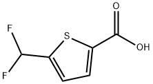 5-(二氟甲基)噻吩-2-羧酸 结构式